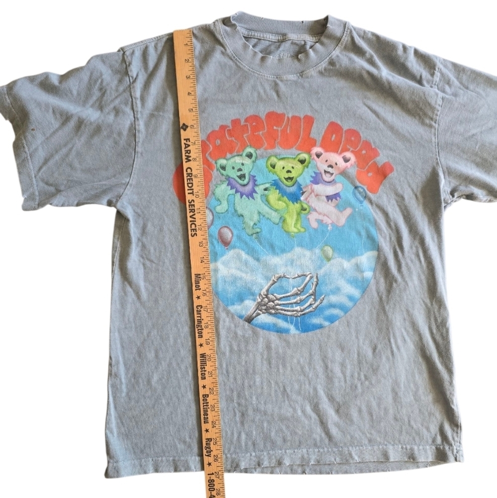 Grateful Dead Dancing Bear Oversized T-Shirt Distressed Unisex M - Picture 2 of 7